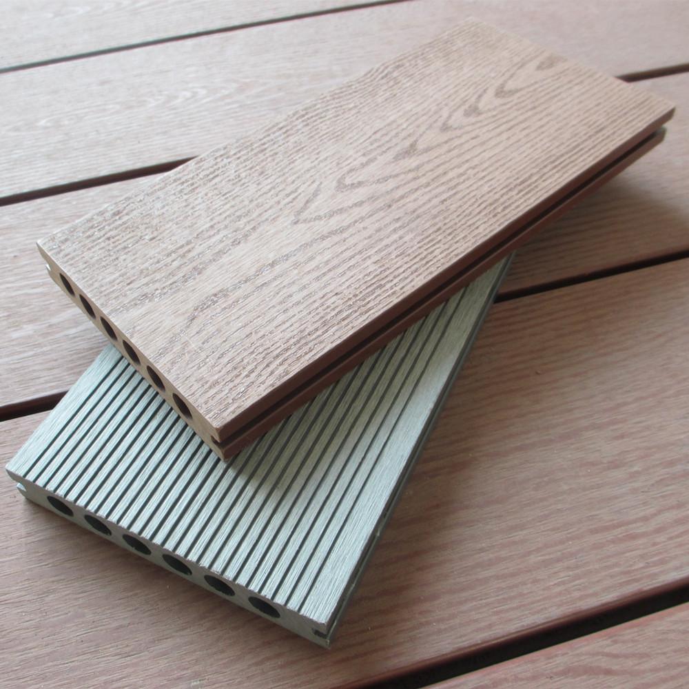 Zusammengesetztes Höhle WPC Decking-Plastikbrett für Veranda, Größe