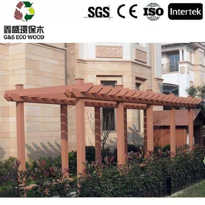 Form-beständige hölzerne Korn-zusammengesetzte Pergola-materielle Pergola WPC 5.4M 5.9M