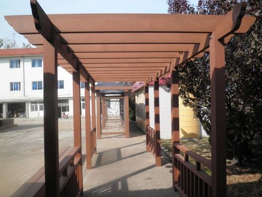 Freundliches WPC Pergola Eco zusammengesetztes HDPE wasserdichte moderne hölzerne Pergola