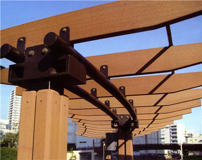 Temperaturbeständiger WPC-Pergola-UV-Beständigkeits-Garten-hölzerne bedeckte Pergola