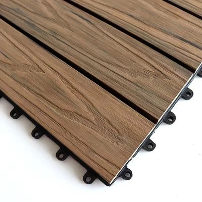 Feuchtigkeitsfester Wpc-Decking deckt wasserdichte Fußbodendiy-Verbundplatte-Bretter mit Ziegeln