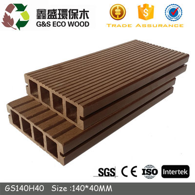 Wetter beständiger WPC hohler Decking 146 x 31mm aufbereiteter Höhlen-Kern zusammengesetzter Decking