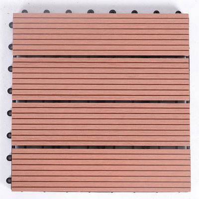 120 X 120MM Terrasse Antiuv-WPC DIY hölzerner zusammengesetzter Plastikdecking Decking-Mokka Wpc