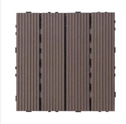 120 X 120MM Terrasse Antiuv-WPC DIY hölzerner zusammengesetzter Plastikdecking Decking-Mokka Wpc