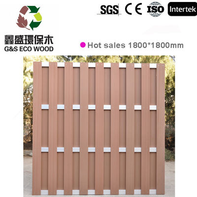 Zusammengesetzter Zaun im Freien Boards feuchtigkeitsfester 200mm WPC Zaun-Panels Anti Corrosions