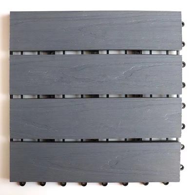 Ineinander greifenplattform WPC-HDPE Diy deckt den Fußboden Wpc-Holz zusammengesetzten Plastikdecking mit Ziegeln