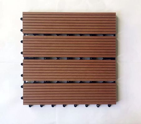 Ineinander greifenplattform WPC-HDPE Diy deckt den Fußboden Wpc-Holz zusammengesetzten Plastikdecking mit Ziegeln