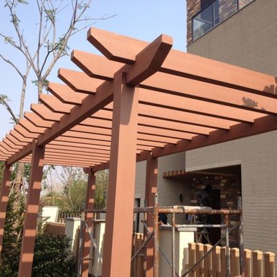 Freundliches WPC Pergola Eco zusammengesetztes HDPE wasserdichte moderne hölzerne Pergola