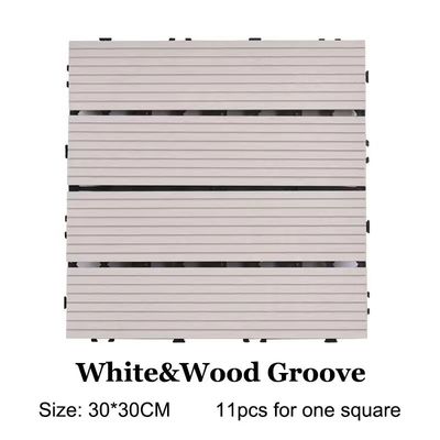 Weiße tragbare einfache Plattform-Terrasse DIY Wpc Innen-Wpc-Wand 310 X22 Millimeter