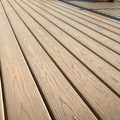 150 x 35mm zusammengesetzter Decking feuerfester Wpc Zaun-Panel Co Extrusions feuchtigkeitsbeständig