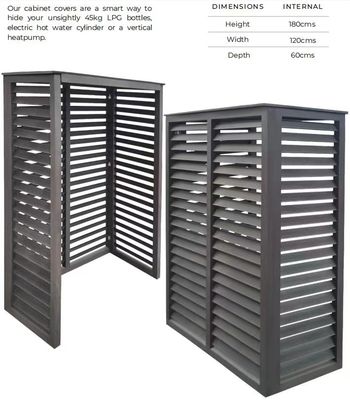 880mm Ductless Mini Outdoor Klimaanlagen-Abdeckung der Wechselstrom-Einheits-Abdeckungs-WPC im Freien